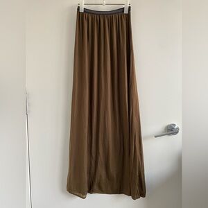Zara Brown Maxi Skirt